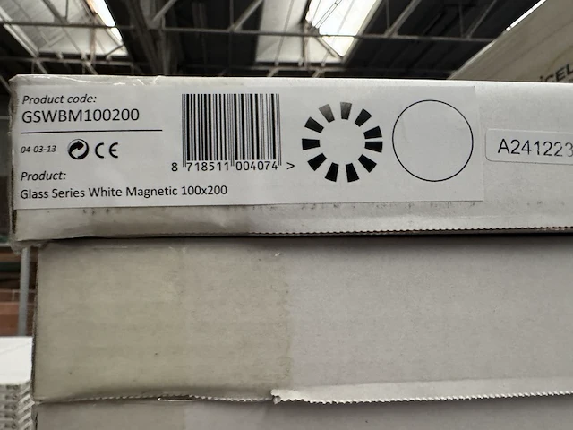2 whiteboard glas solid clear white 100x200 cm sam creative, gswbm100200 - afbeelding 4 van  4