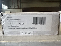 2 whiteboard glas wandpaneel clear white 100x200 cm sam creative, gswam100200 - afbeelding 6 van  6