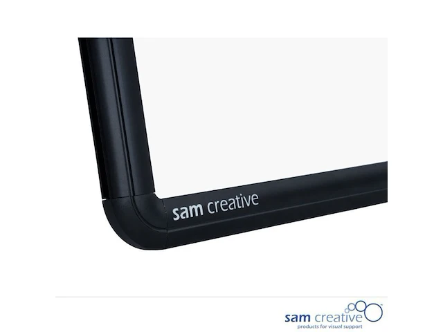 2 whiteboard pro series emaille 100x200 zwart frame sam creative, wbpru100200 - afbeelding 2 van  2