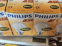 2 x 10 gloeilampen van philips 100 watt. transport risico koper - afbeelding 3 van  7