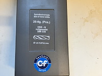 2 x borenset 25 delig metaalboren rolgewalst professionele kwaliteiit - afbeelding 2 van  5