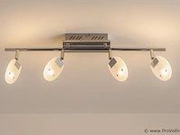 2 x led plafondspot – hl7164l – 5w – 4000k – neutraal wit – zilver - afbeelding 1 van  4