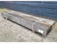 2 x rustieke eiken bielzen 150 x 250mm , lengte 200 cm - afbeelding 2 van  5