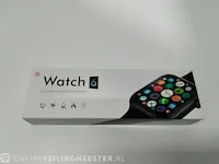 2 x smart watches watch 6, zwart en rose - afbeelding 1 van  3