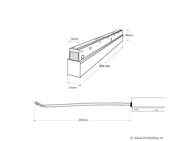 2 x transformer voor magnetische rail 20mm 48v -200w - afbeelding 5 van  5