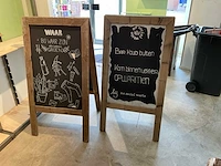 2-zijdig stoepbord (2x) - afbeelding 1 van  1