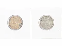 2 zilveren ½ guldens kon. wilhelmina , 1898, 1904 - afbeelding 2 van  2