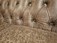 2-zits bank chesterfield, brighton, bruin - afbeelding 5 van  6