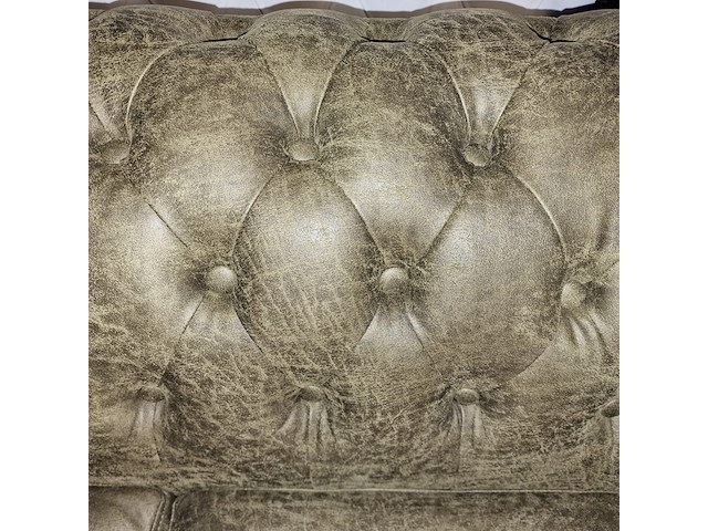 2-zits bank chesterfield, brighton, groen - afbeelding 6 van  6