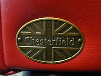 2-zits bank chesterfield, brighton, rood - afbeelding 6 van  6