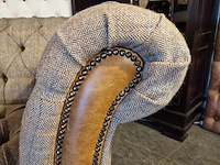 2-zits bank chesterfield, candytuft, grijs - afbeelding 3 van  6