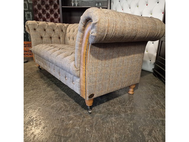 2-zits bank chesterfield, candytuft, grijs - afbeelding 4 van  6