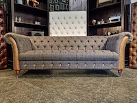 2-zits bank chesterfield, candytuft, grijs - afbeelding 2 van  7