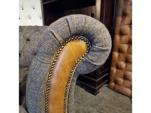 2-zits bank chesterfield, candytuft, grijs - afbeelding 3 van  7