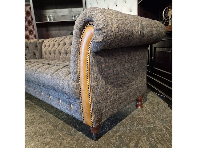 2-zits bank chesterfield, candytuft, grijs - afbeelding 4 van  7