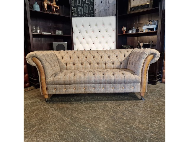 2-zits bank chesterfield, candytuft lodge, grijs - afbeelding 1 van  8