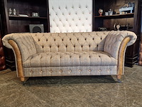 2-zits bank chesterfield, candytuft lodge, grijs - afbeelding 1 van  8