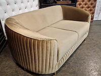 2-zits bank chesterfield, cessnock, bruin - afbeelding 4 van  4