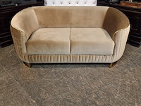 2-zits bank chesterfield, cessnock, bruin - afbeelding 2 van  4