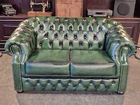 2-zits bank chesterfield, charlston , groen - afbeelding 2 van  5
