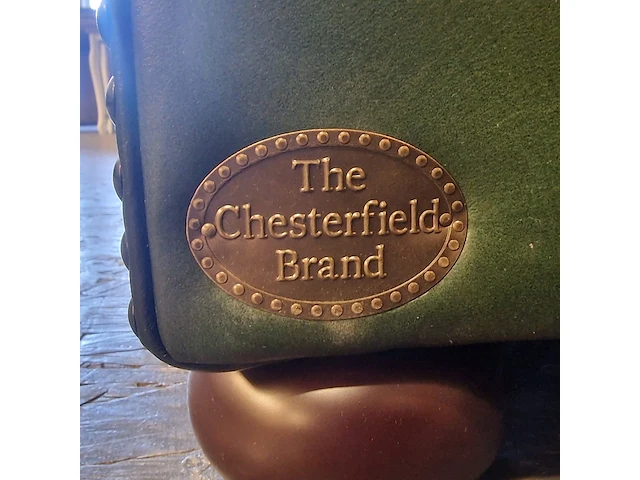2-zits bank chesterfield, charlston , groen - afbeelding 4 van  5