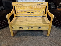 2-zits bank chesterfield, chesterfield, beige - afbeelding 1 van  4