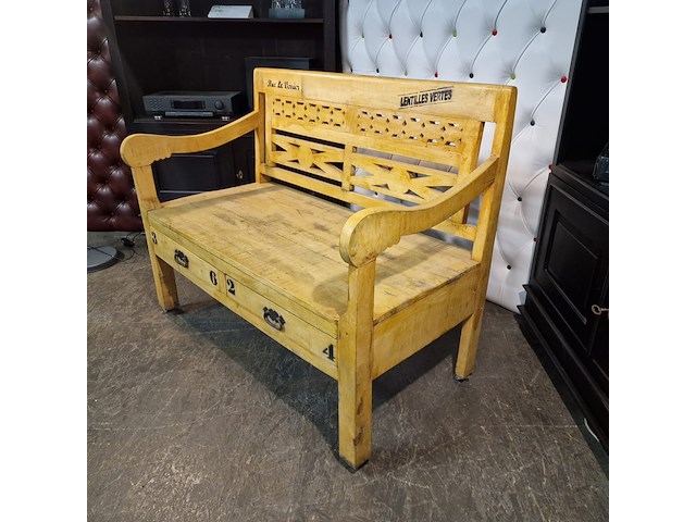 2-zits bank chesterfield, chesterfield, beige - afbeelding 3 van  4