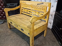 2-zits bank chesterfield, chesterfield, beige - afbeelding 3 van  4