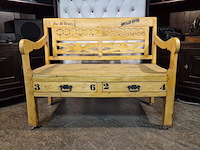 2-zits bank chesterfield, chesterfield, beige - afbeelding 4 van  4