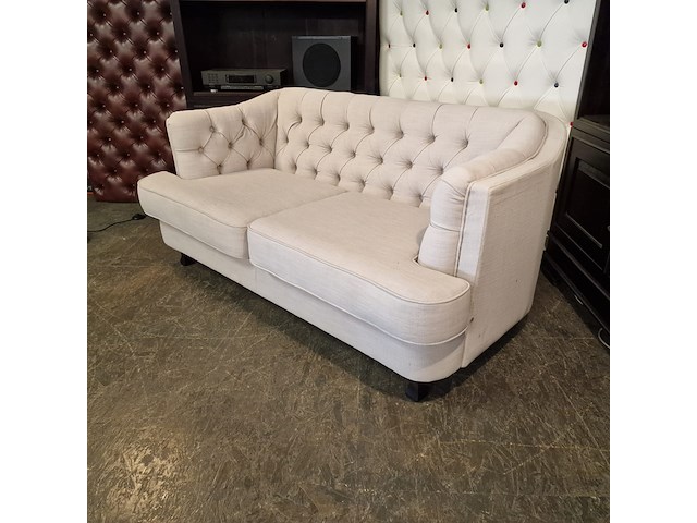 2-zits bank chesterfield, chesterfield, grijs - afbeelding 1 van  5