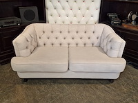 2-zits bank chesterfield, chesterfield, grijs - afbeelding 3 van  5