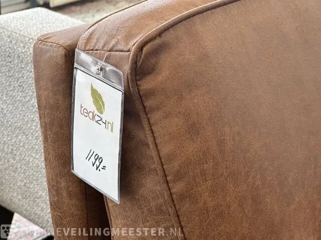 2 zits bank cognac/bruin - afbeelding 4 van  4