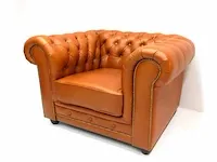 2 zits bankstel + fauteuil combinatie chesterfield, arsenal john, bruin - afbeelding 4 van  5