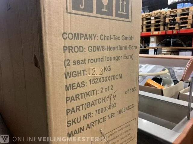 2-zits loveseat/loungebank blumfeldt, gdw8-heartland-ecro, bruin, beige - afbeelding 4 van  13