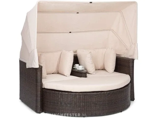 2-zits loveseat/loungebank blumfeldt, gdw8-heartland-ecro, bruin, beige - afbeelding 1 van  13