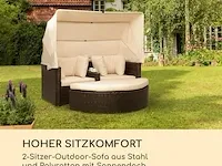 2-zits loveseat/loungebank blumfeldt, gdw8-heartland-ecro, bruin, beige - afbeelding 6 van  13