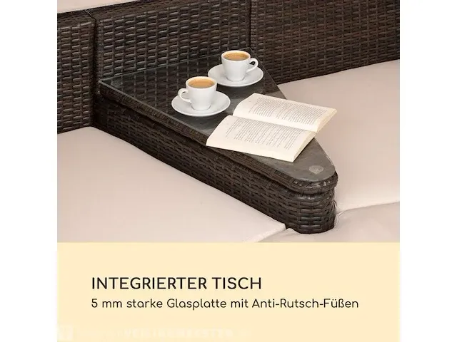 2-zits loveseat/loungebank blumfeldt, gdw8-heartland-ecro, bruin, beige - afbeelding 7 van  13