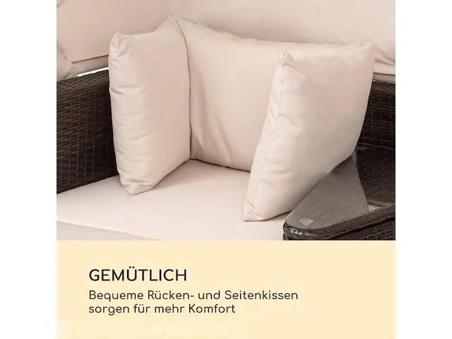 2-zits loveseat/loungebank blumfeldt, gdw8-heartland-ecro, bruin, beige - afbeelding 10 van  13