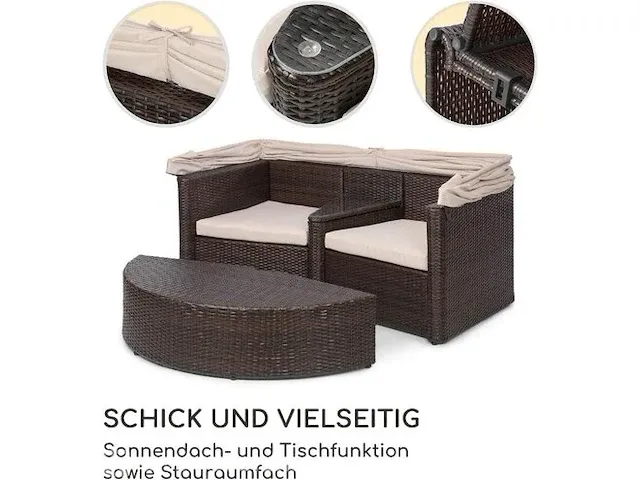 2-zits loveseat/loungebank blumfeldt, gdw8-heartland-ecro, bruin, beige - afbeelding 11 van  13