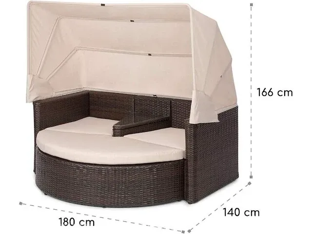 2-zits loveseat/loungebank blumfeldt, gdw8-heartland-ecro, bruin, beige - afbeelding 12 van  13