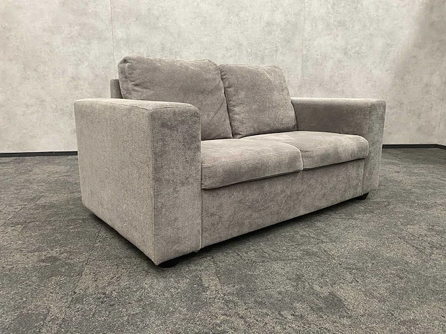 2-zits sofa - grijs gestoffeerd - 160cm - afbeelding 1 van  9