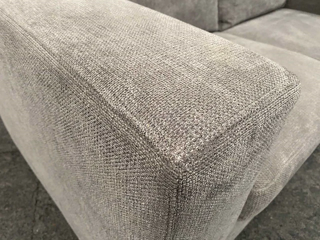 2-zits sofa - grijs gestoffeerd - 160cm - afbeelding 2 van  9