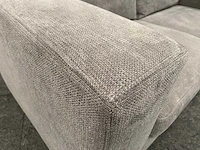 2-zits sofa - grijs gestoffeerd - 160cm - afbeelding 2 van  9