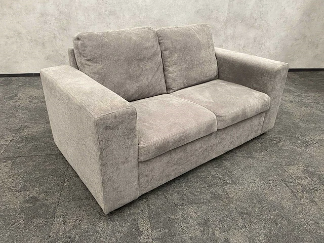 2-zits sofa - grijs gestoffeerd - 160cm - afbeelding 4 van  9