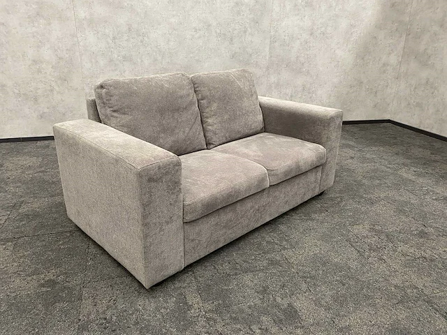 2-zits sofa - grijs gestoffeerd - 160cm - afbeelding 5 van  9