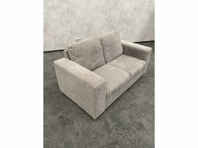 2-zits sofa - grijs gestoffeerd - 160cm - afbeelding 6 van  9