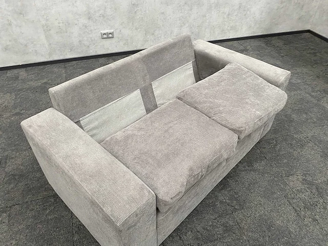 2-zits sofa - grijs gestoffeerd - 160cm - afbeelding 7 van  9
