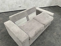 2-zits sofa - grijs gestoffeerd - 160cm - afbeelding 7 van  9