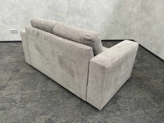 2-zits sofa - grijs gestoffeerd - 160cm - afbeelding 8 van  9