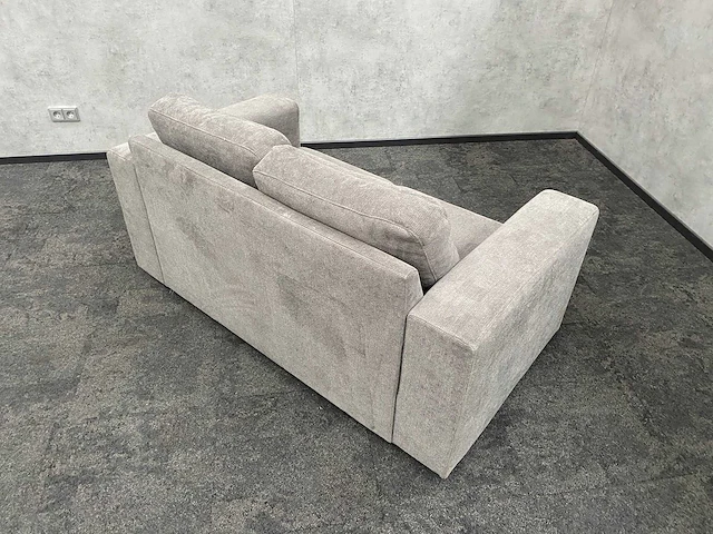 2-zits sofa - grijs gestoffeerd - 160cm - afbeelding 9 van  9
